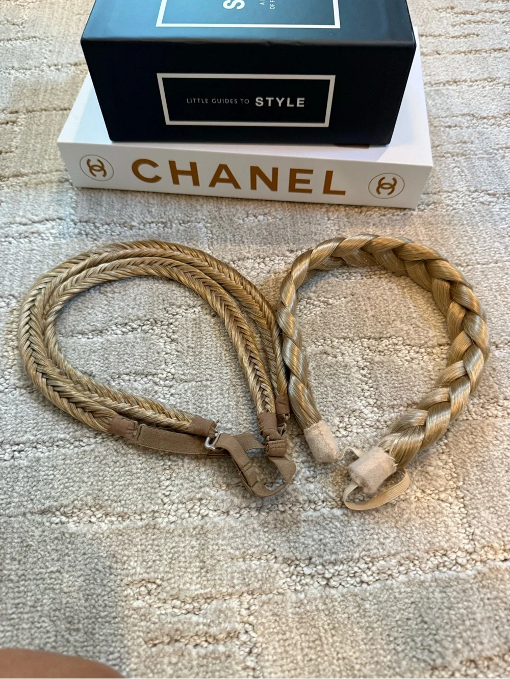 Set of 3 Braided Hair Headbands – Blonde/Golden Tones